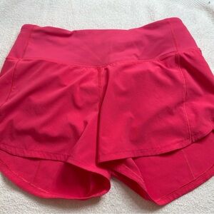 Lululemon Bright Pink Speed Up MR Short 4" *Lined